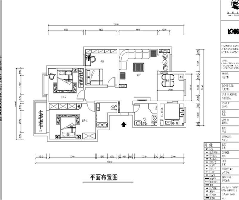锦锈苑134平米现代简中风格设计案例