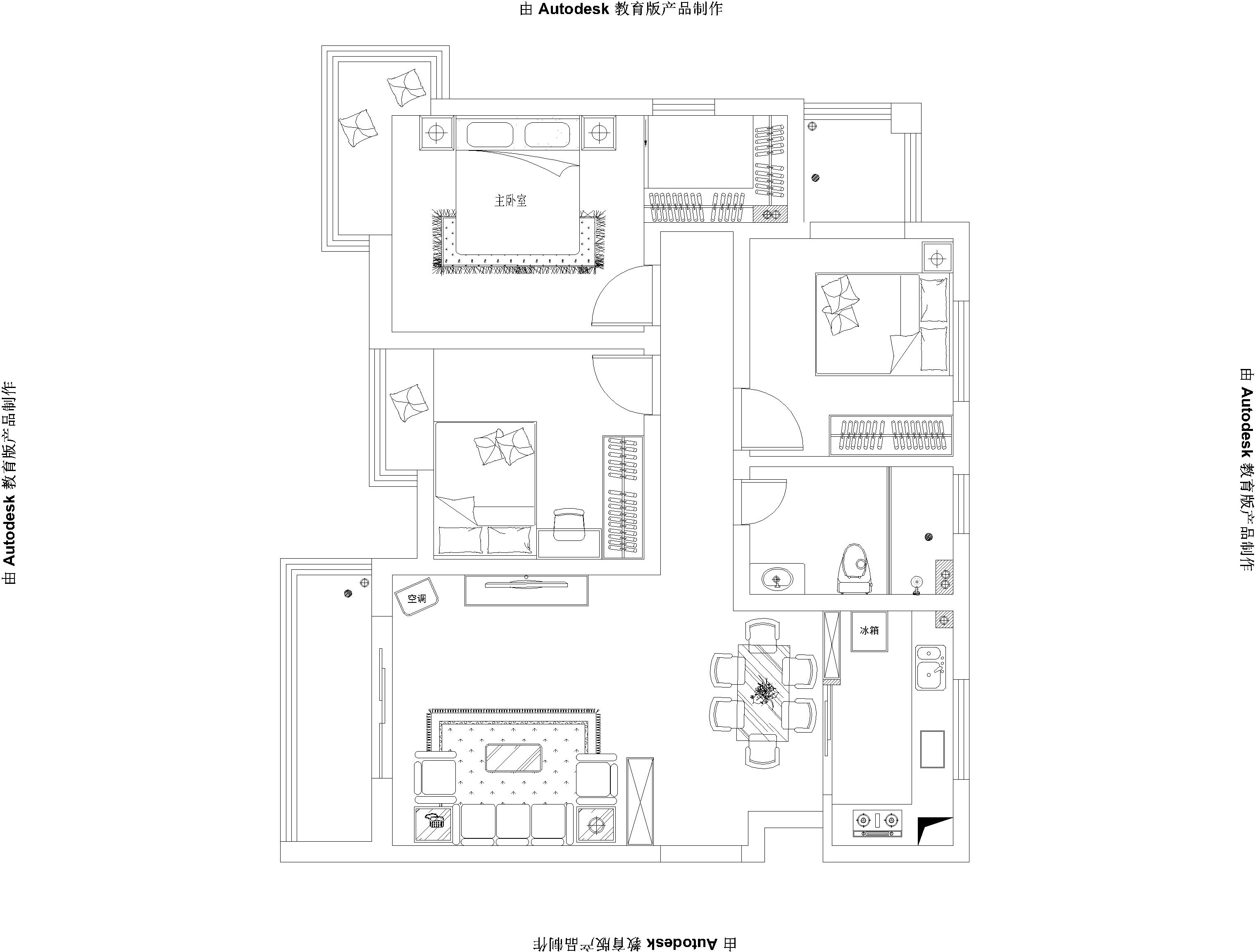 银基王朝案例——简欧风格——三居室