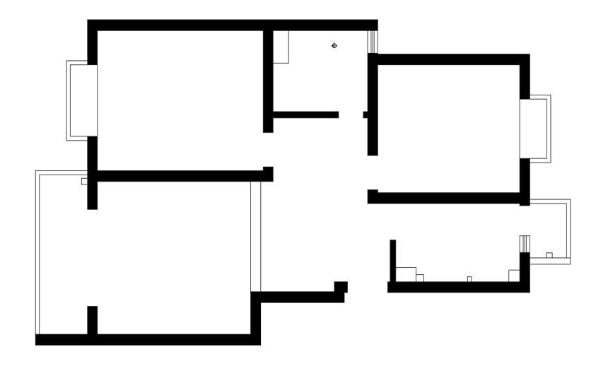 维也纳森林四期88平两居室黑白灰风格设计