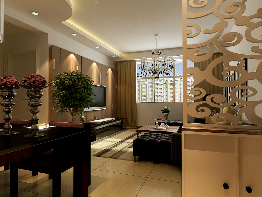 棕榈湾两室两厅现代简约风格设计