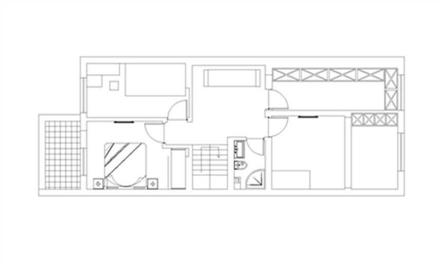 林溪湾240平联排别墅欧式风格设计方案