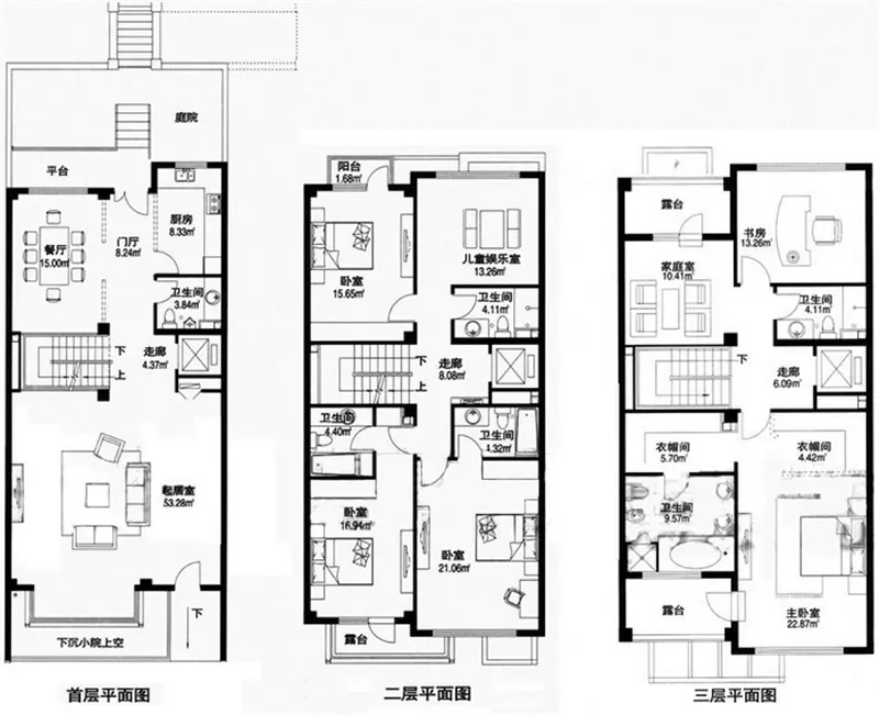 西安龙湖滟澜山现代简约别墅装修效果图_410平米30万装修设计案例