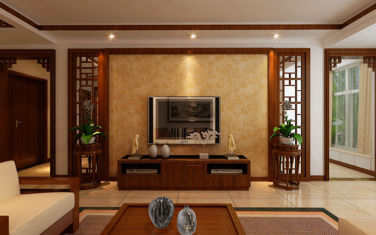 新中式风格-三室两厅-129.5㎡