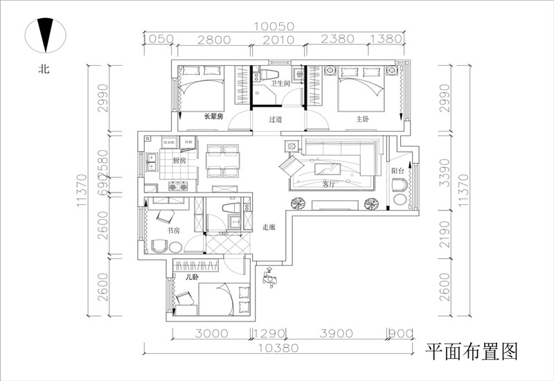 上林世家150平新中式家居