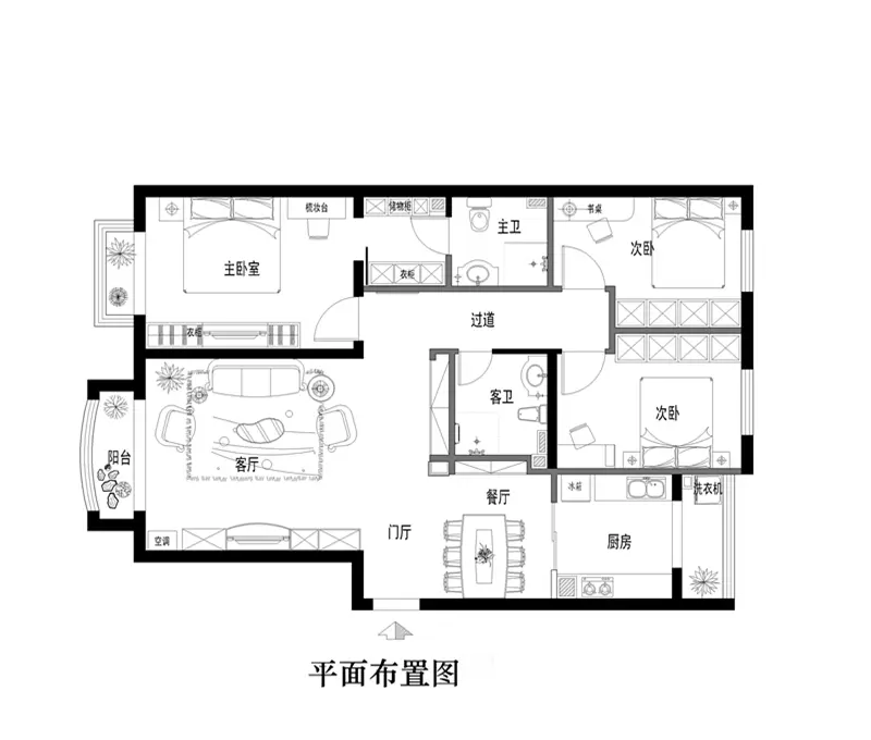 孔雀大卫城-古典欧式-三居室 孔雀大卫城-古典欧式-三居室