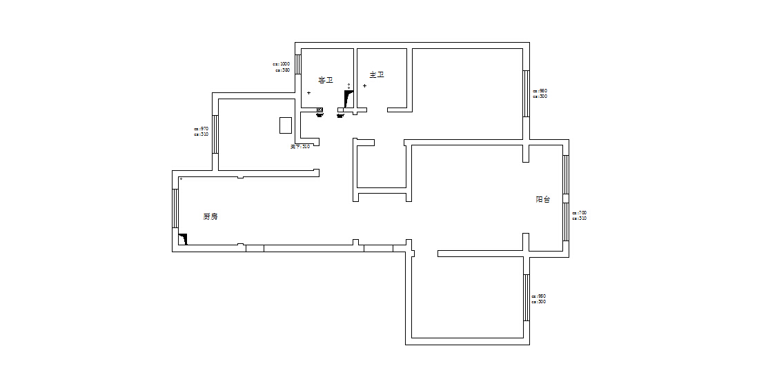 青岛印象山-三居室-137.00平米-装修设计