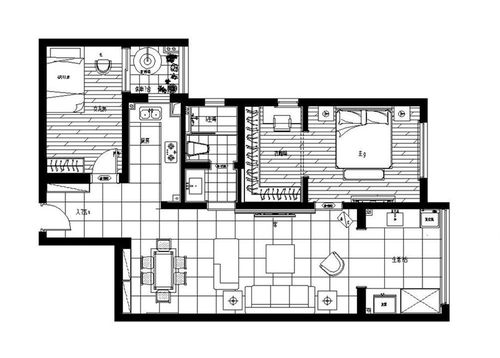九号公寓 两居室 简约风格