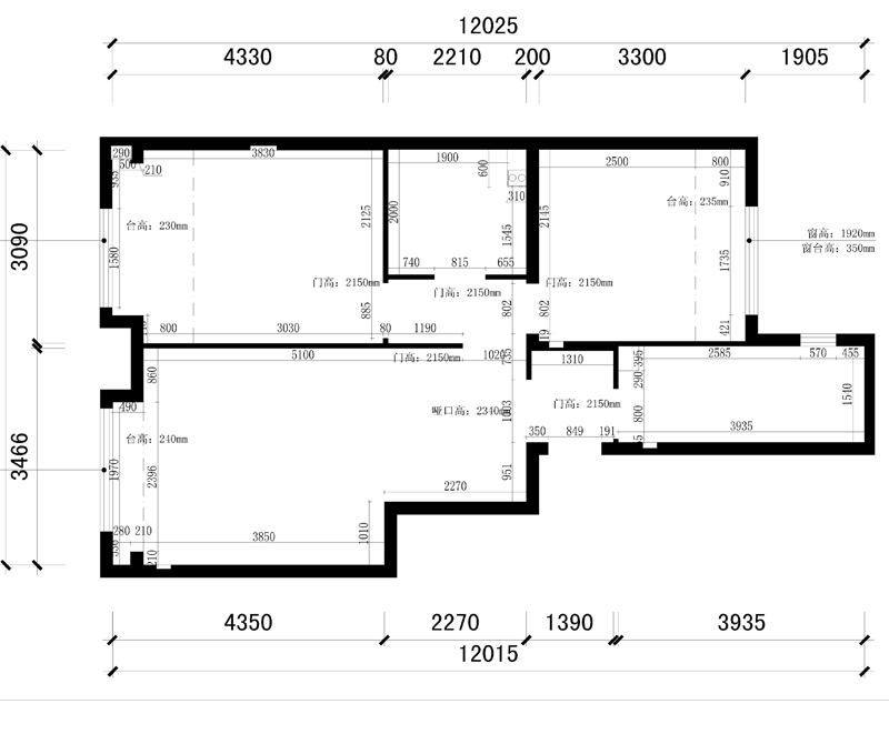 首创·新悦都-二居室-75.00平米-装修设计