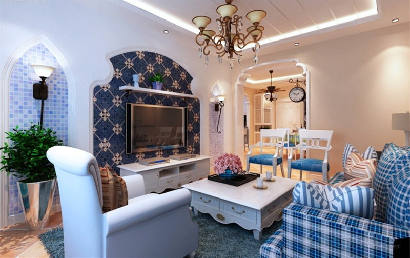 想象国际二期两室两厅地中海风格设计