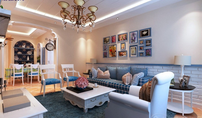 想象国际二期两室两厅地中海风格设计