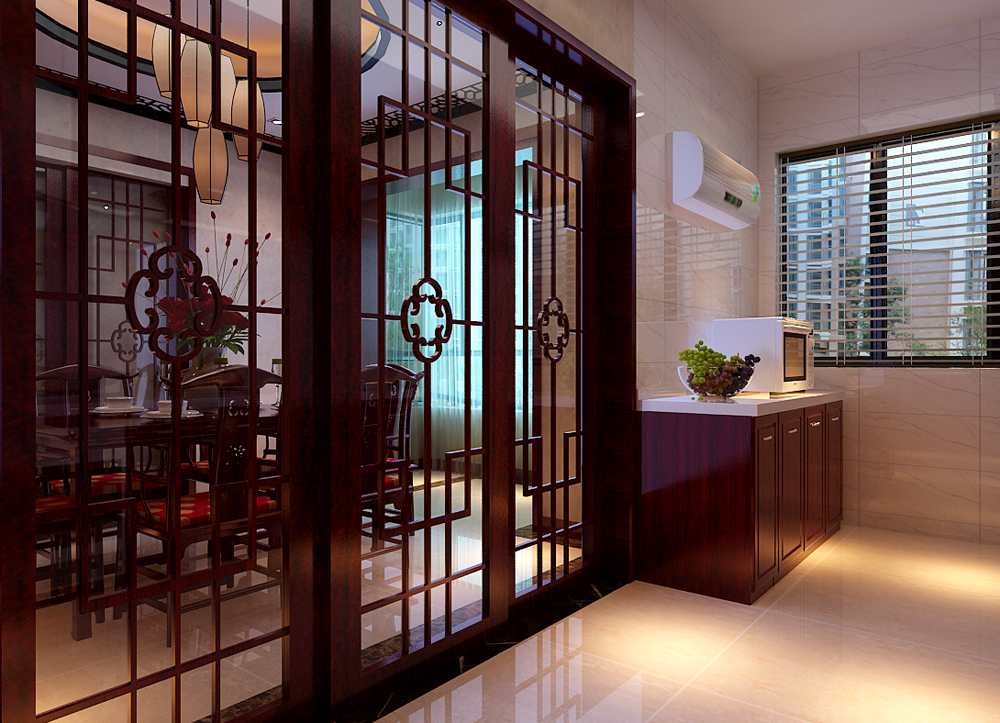 省委宿舍204平米新中式—四居室家装设计