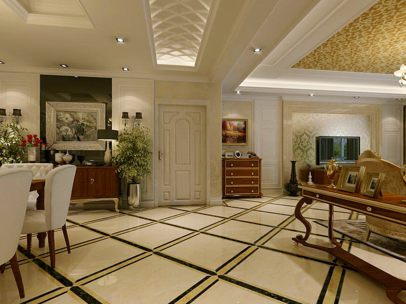 想象国际二期三室两厅欧式风格设计