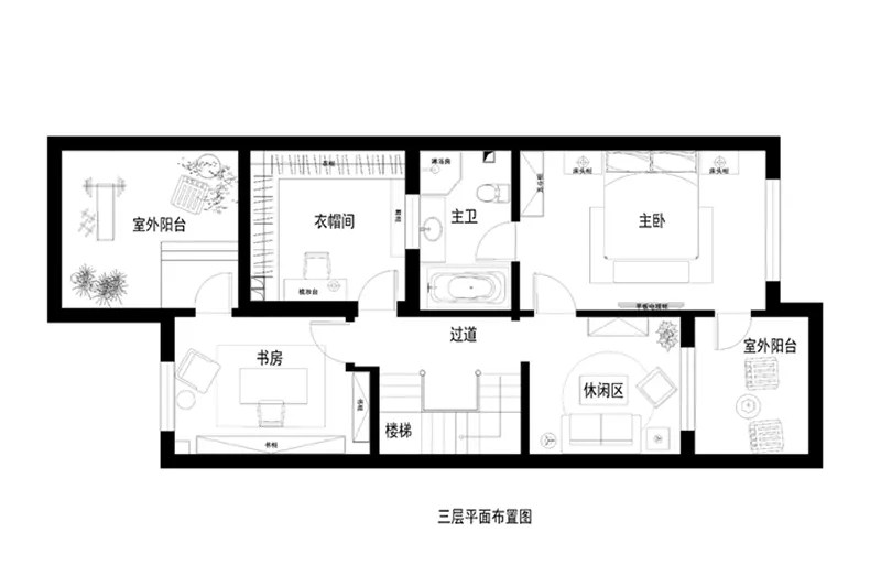 简欧风格别墅240平米28.6万_龙熙顺景装修案例-三亚房