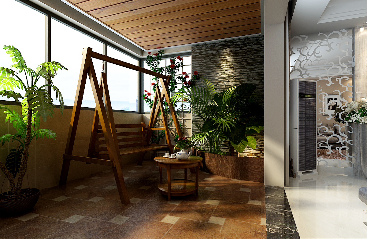 龙湾写意三居室现代简约风格装修案例