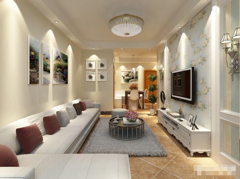 永恒理想世界90平两居室简约风格设计方案