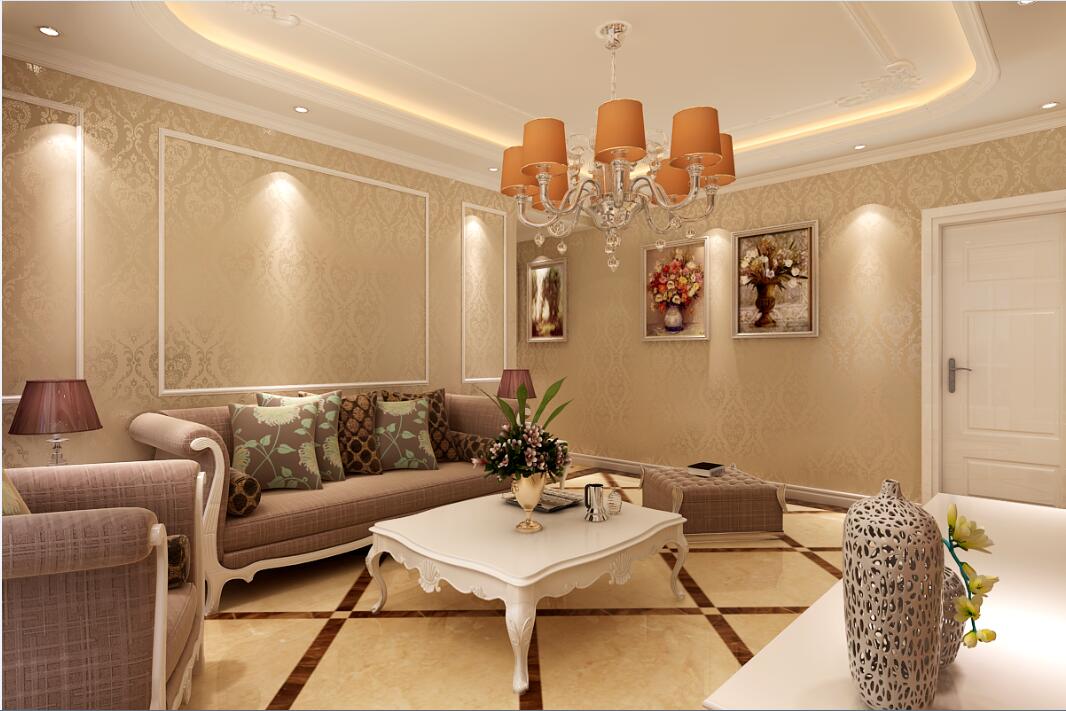 雅居乐145平欧式风格三室装修设计方案