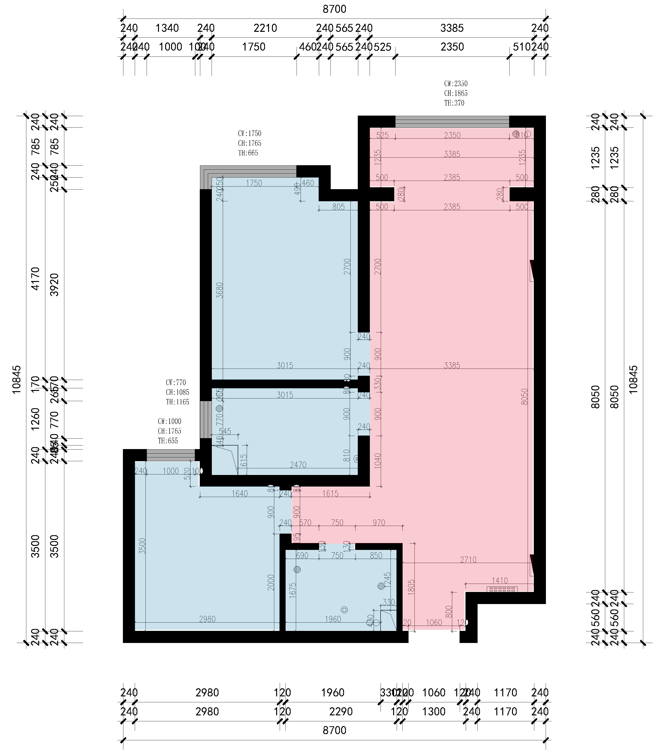 保利花园-两室两厅89平米-现代