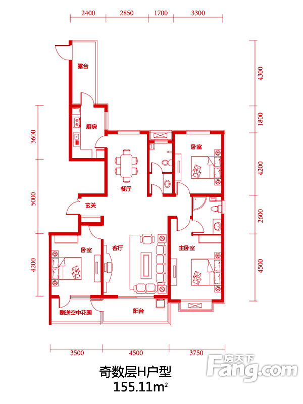 维多利亚时代三室两厅中式风格设计