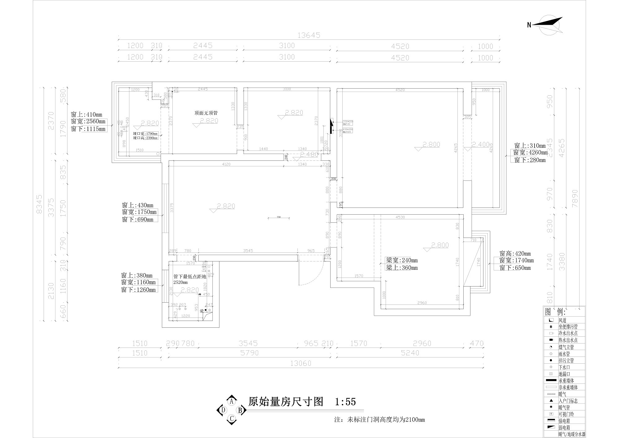 晋阳峰璟127平米现代简约效果图装修设计