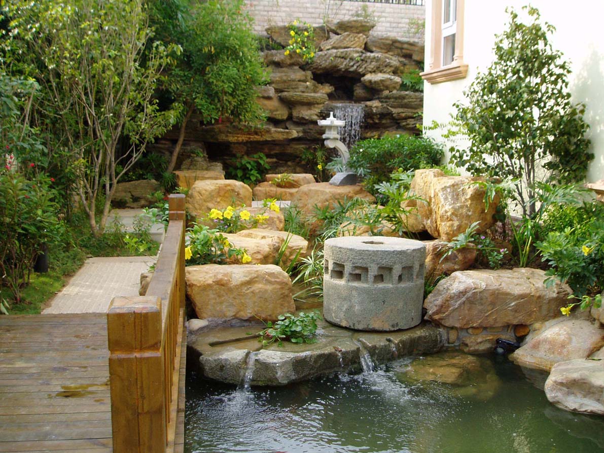 30款庭院鱼池设计，值得参考_水池