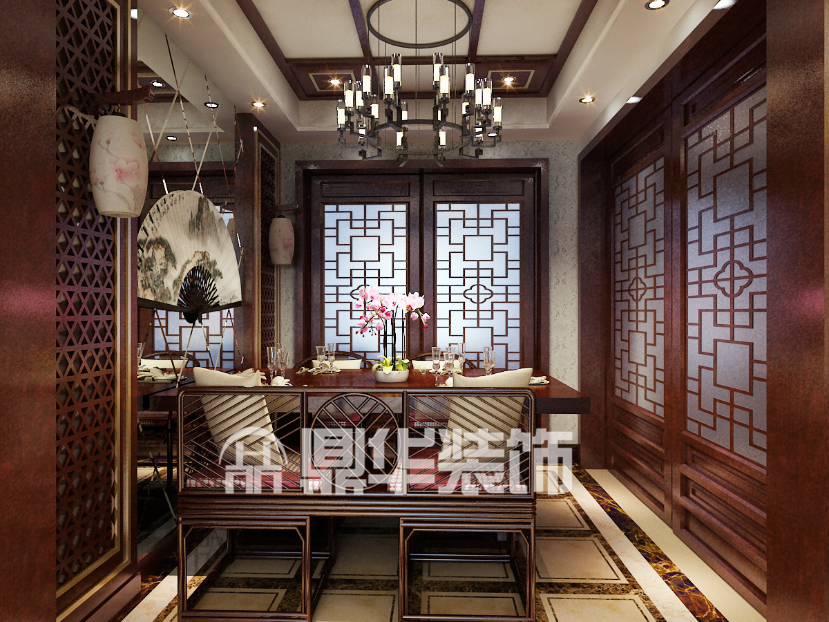 上城国际-中式风格-三居室