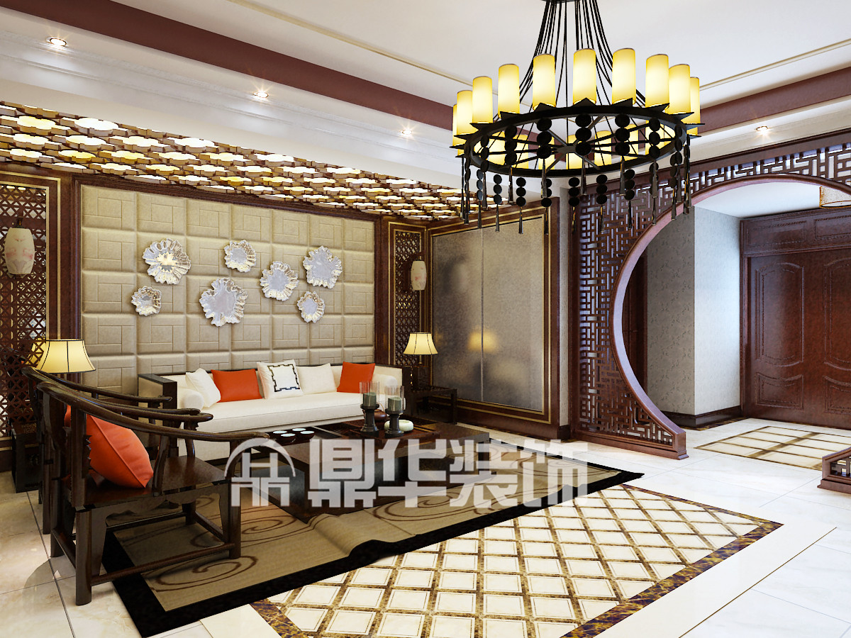 上城国际-中式风格-三居室
