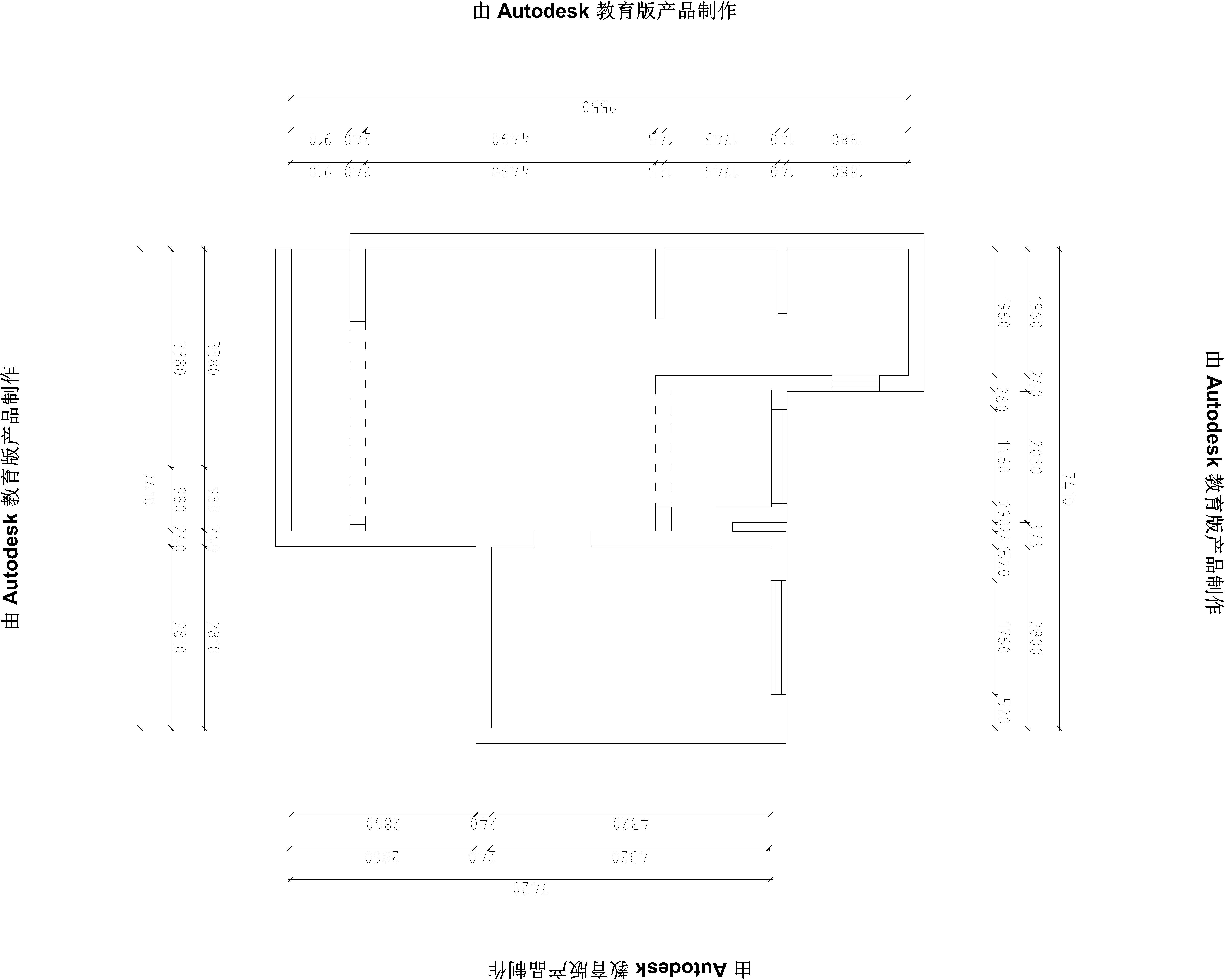 长久中心-157平米中式风格-三室二厅效果图