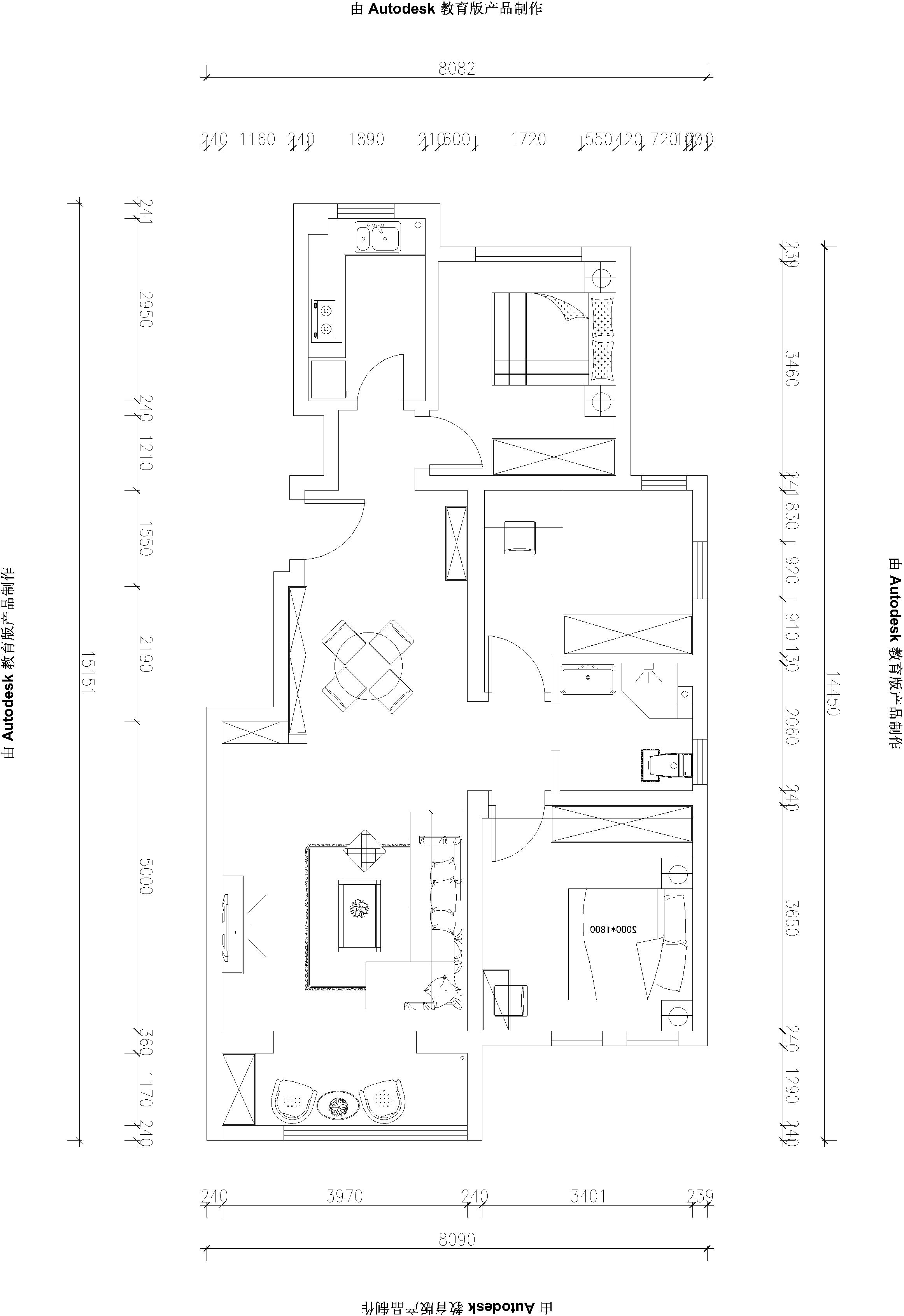保利茉莉公馆-三居室-129.00平米-装修设计