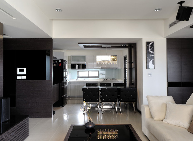 北美金棕榈三居室现代简约设计风格