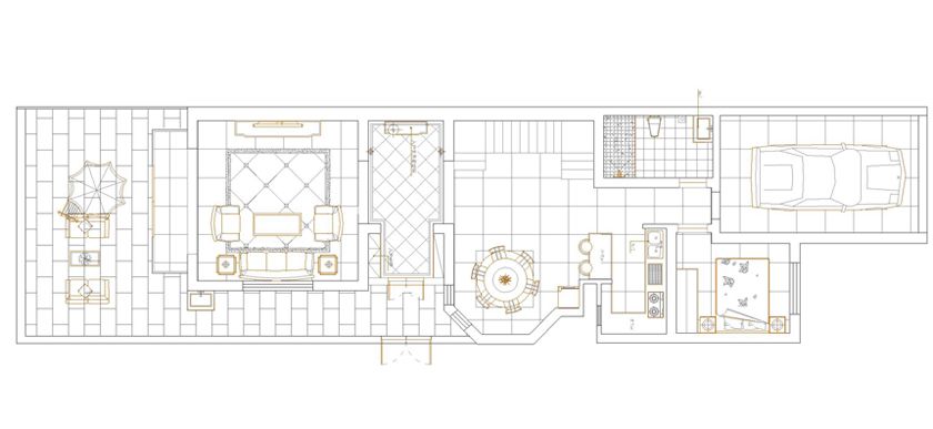大河龙城260平别墅欧式风格设计方案