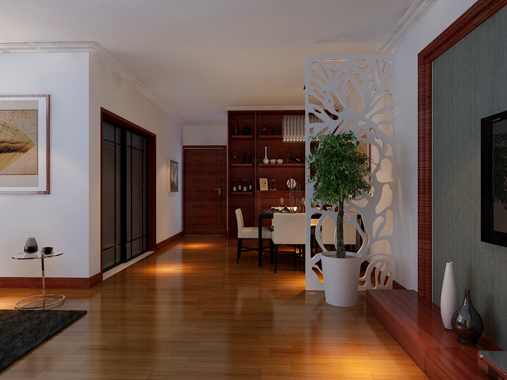 金地世嘉三居室现代简约风格装修设计