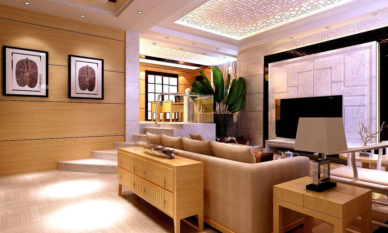 保利香槟国际三居室日韩风格设计