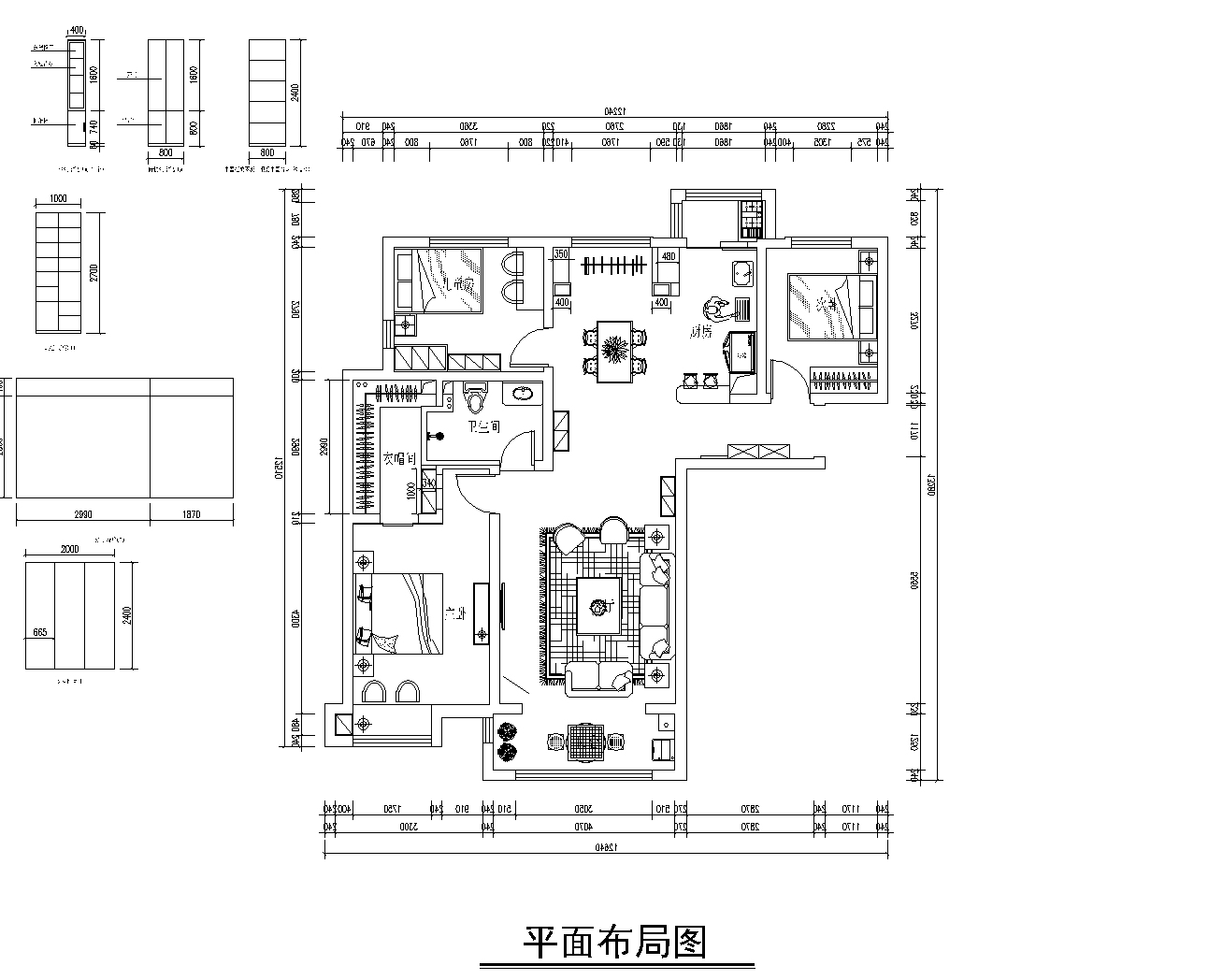 海棠湾-131㎡-三室两厅两卫-现代