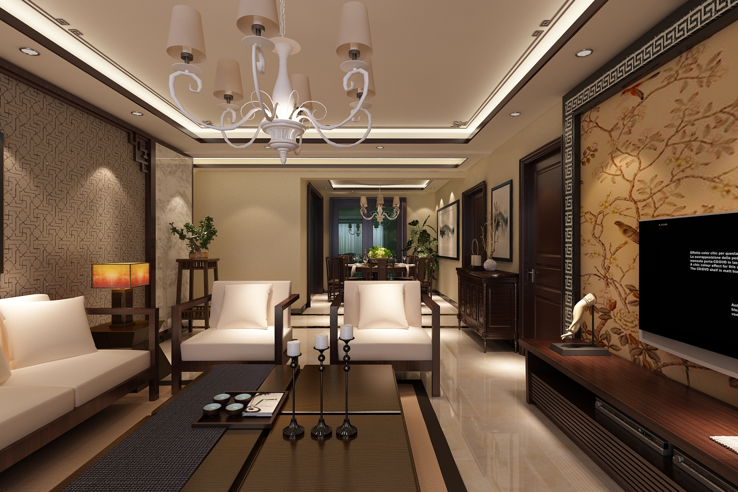 中国式家居风格，格调高雅，造型简朴优美