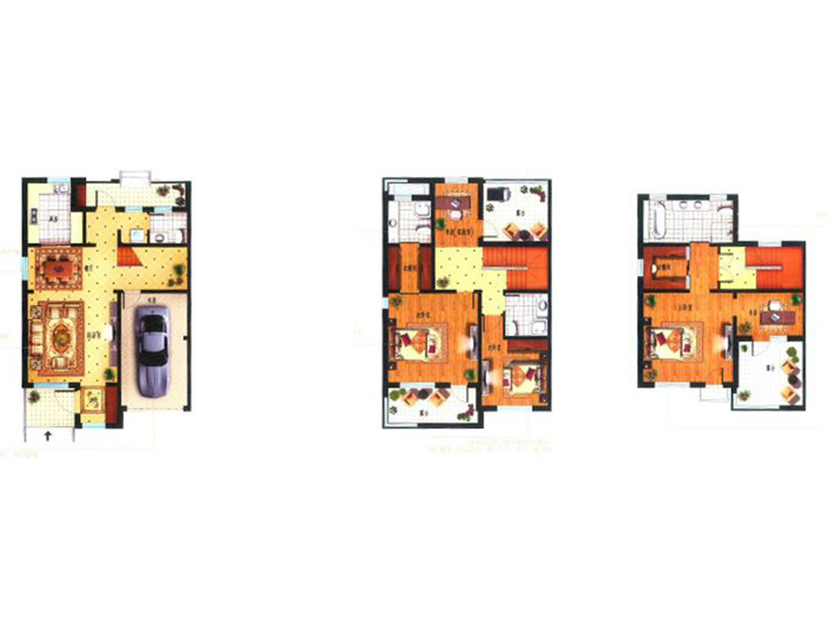 天泰圣罗尼克302㎡别墅法式风格设计