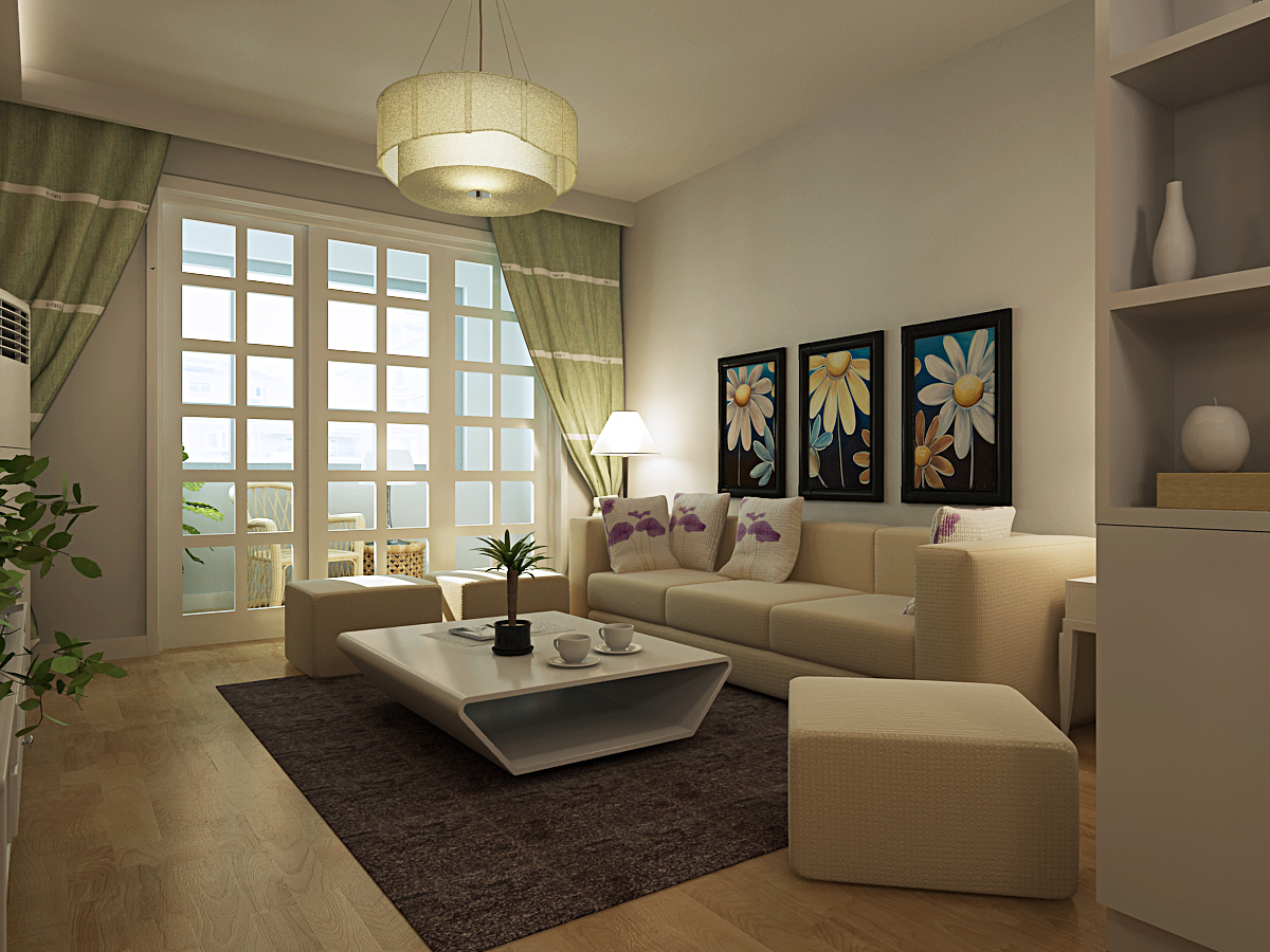 香蜜湖130㎡三居室现代简约风格设计