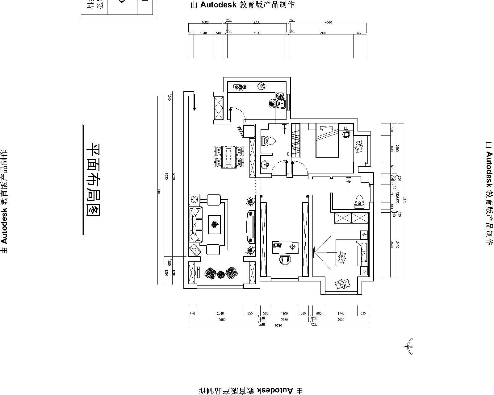 东胜紫御府-三室两厅119平米-新中式