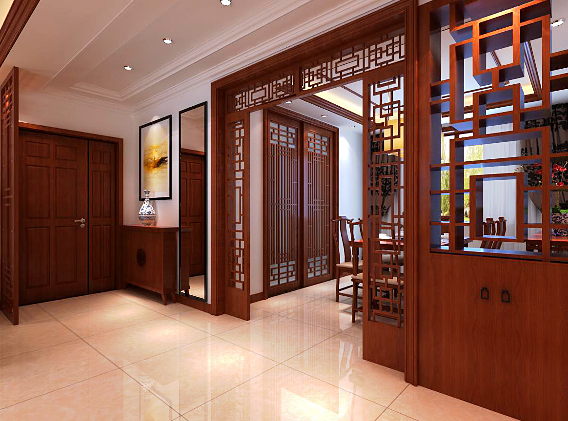 中国传统居室非常讲究空间的层次感