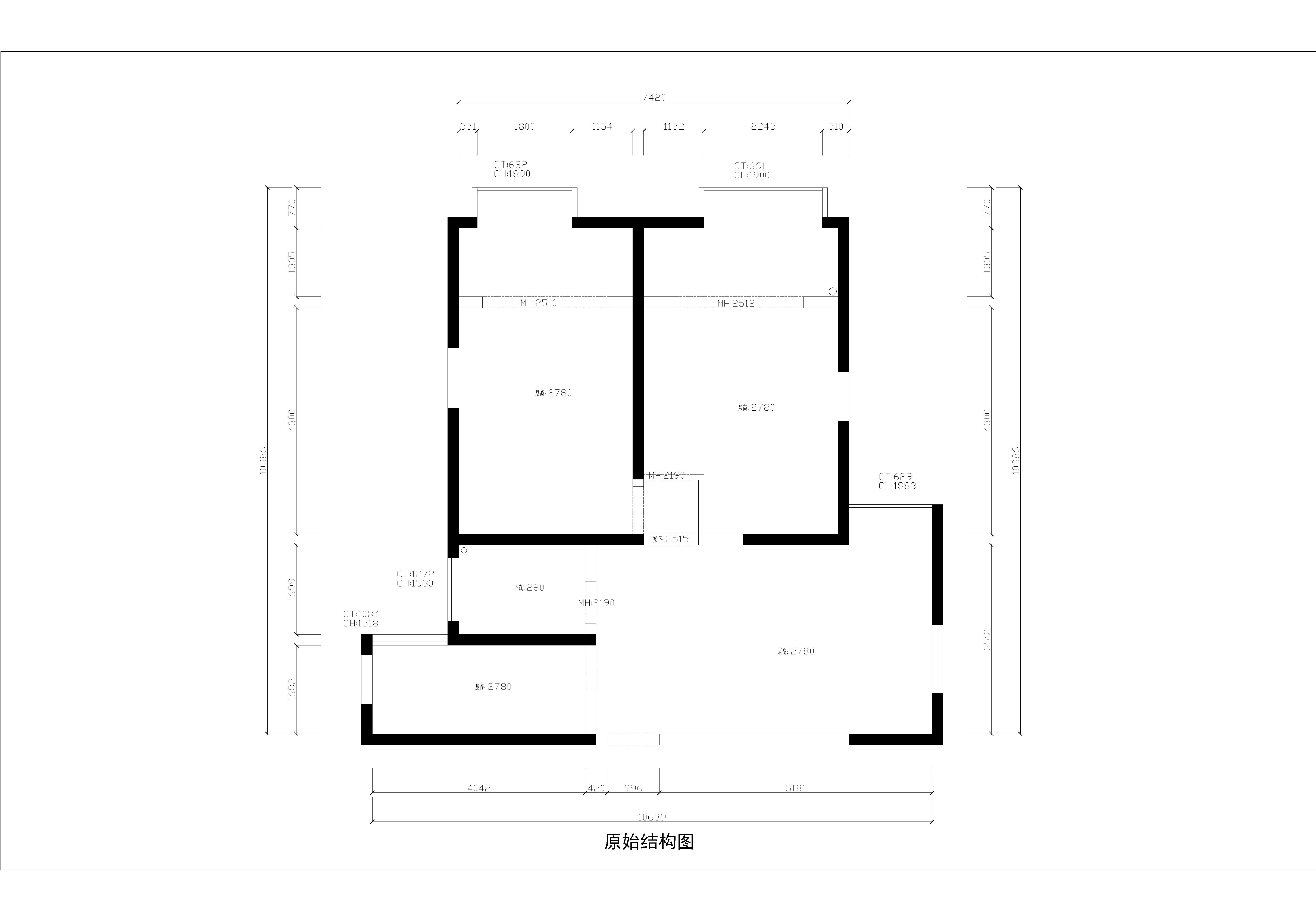 典雅居大厦-二居室-88.00平米-装修设计