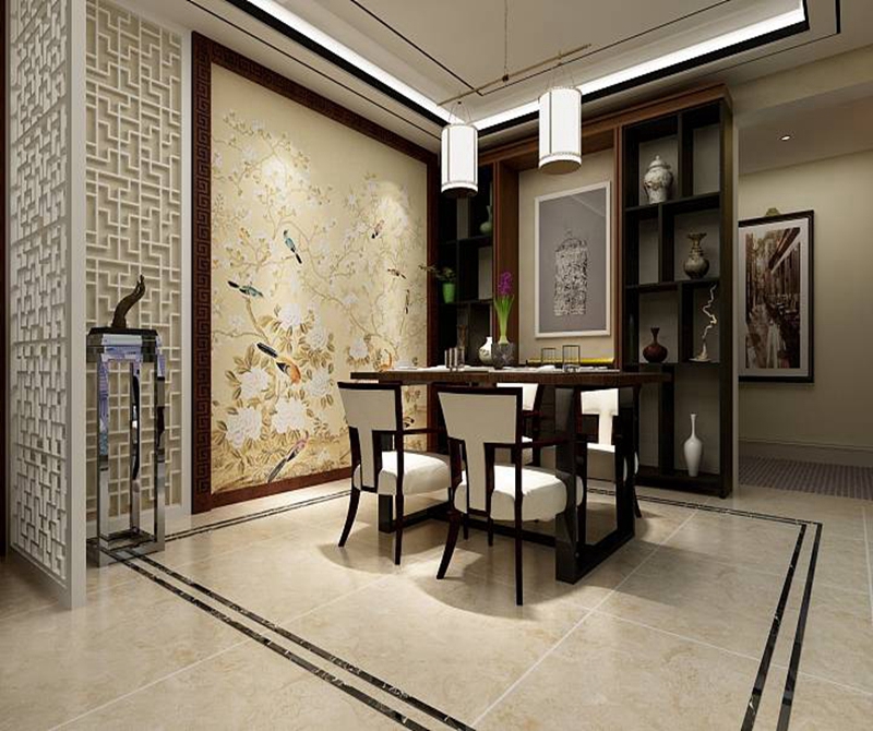 龙城国际-新中式风格-三居室