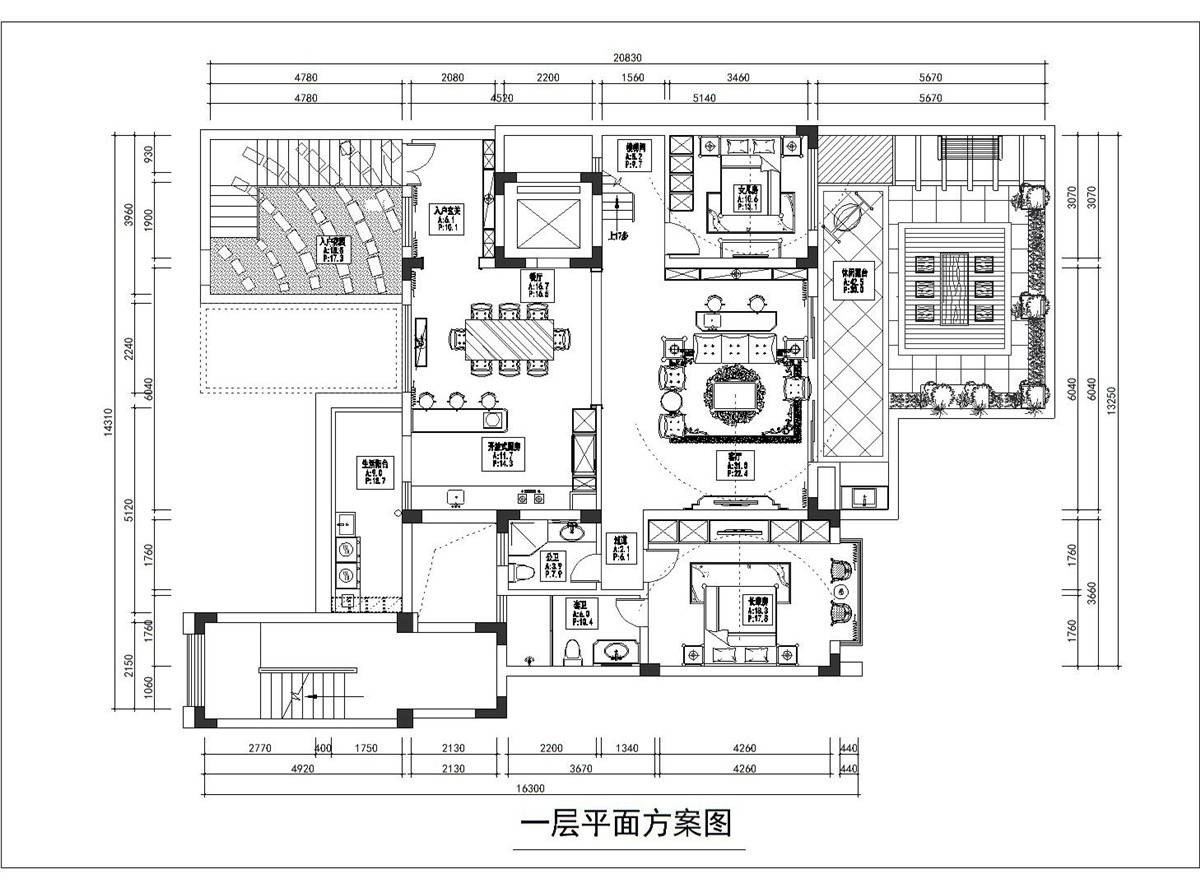 深房传麒尚林美式风格四室两厅复式装修