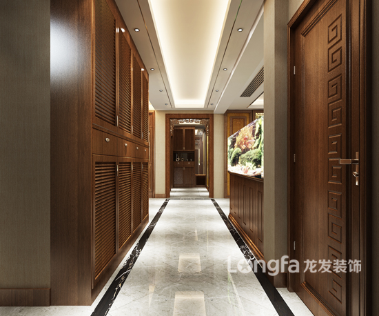 永昌·雍锦台194平米现代中式风格设计装修案