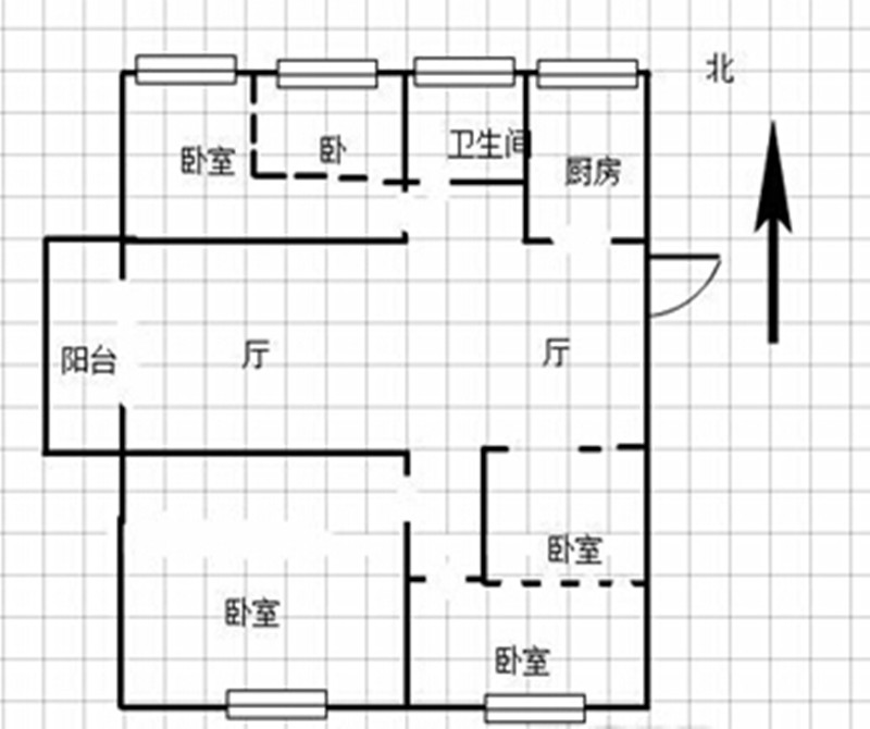 朗诗未来街区-三居室-78.00平米-装修设计