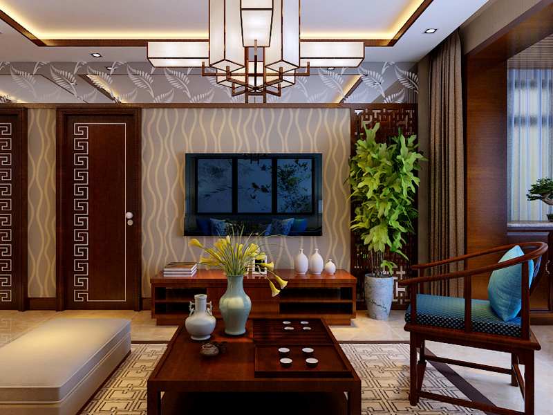 两居室新中式风格奇妙设计