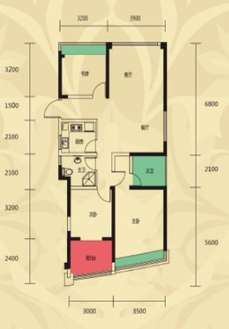 116平米中式三居室的简约生活