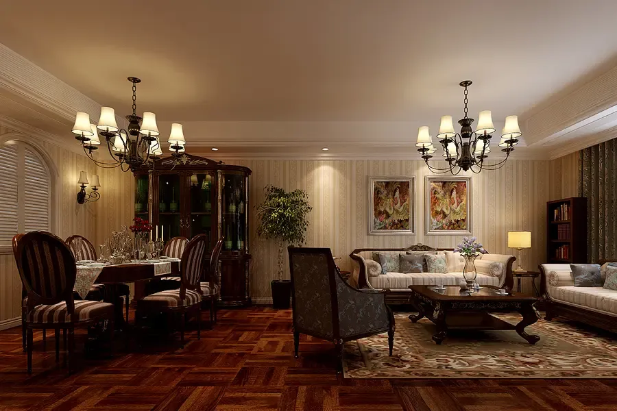 柏悦公馆美式风格装修效果图