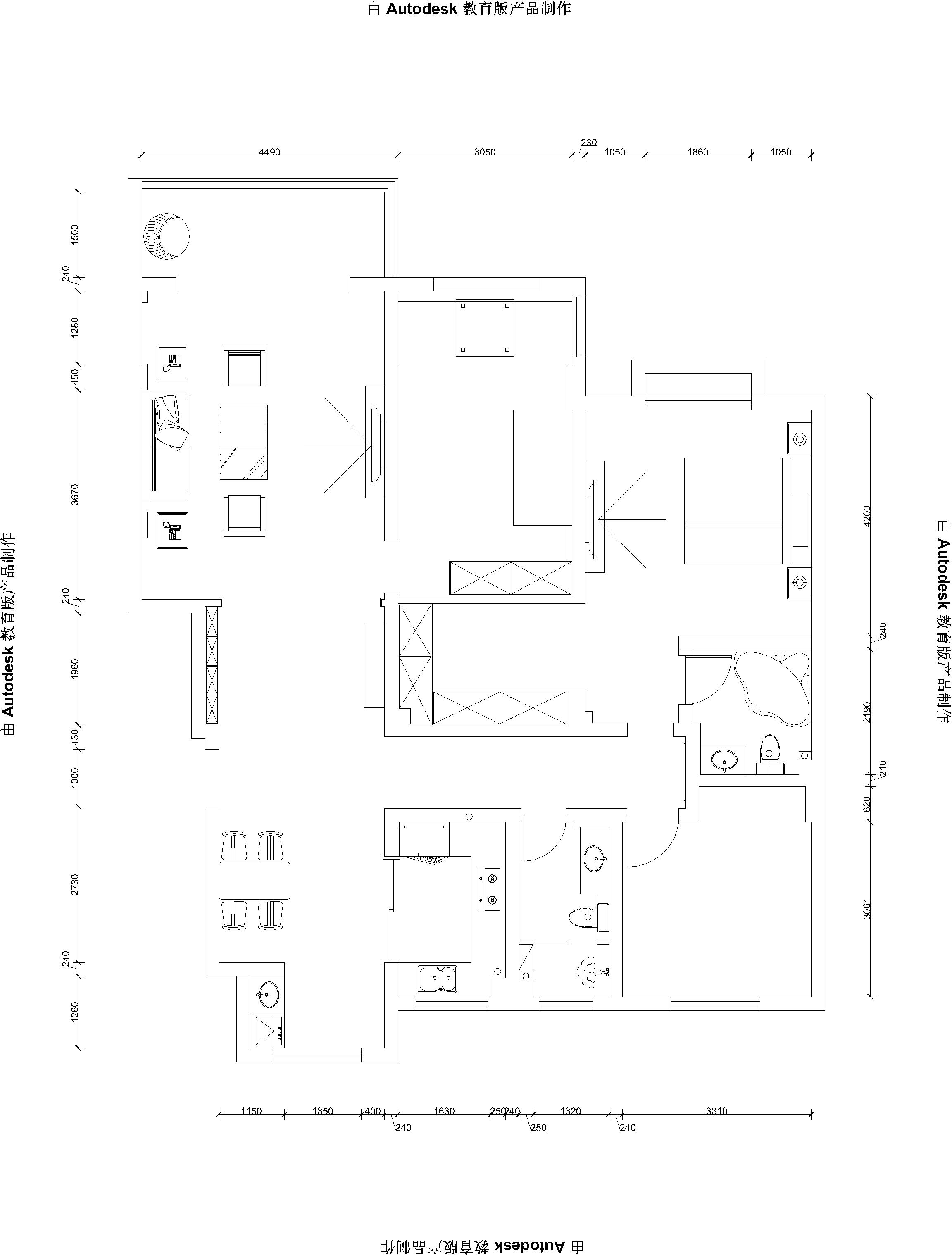 绿城理想之城诚园-三居室-127.00平米-装修设计