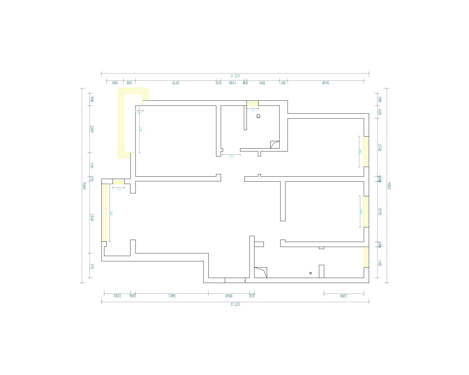 盛世御城130㎡三居室现代简约装修效果图