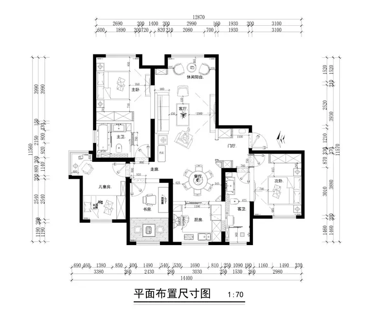 丹轩坊-140平- 新古典风格