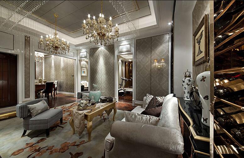 保利香槟国际141平四室两厅两卫欧式奢华风格